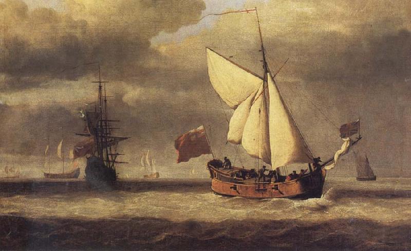 VELDE, Willem van de, the Younger The Yacht Royal Escape Close-hauled in a Breeze France oil painting art